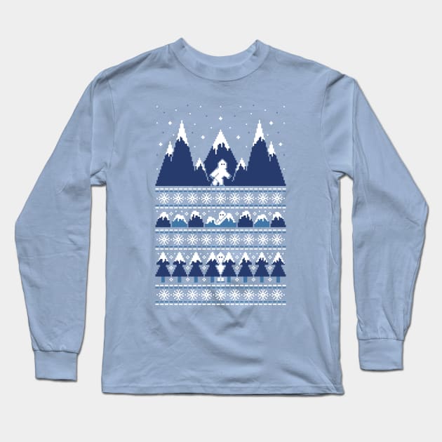 Yeti Territory Long Sleeve T-Shirt by HandsOffMyDinosaur